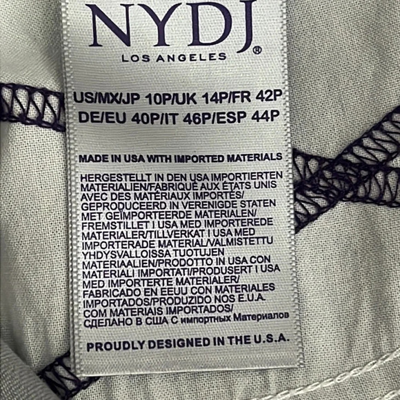 NYDJ Alina Ankle Released Hem Jeans in Reims - Size 10P - Picture 7 of 9